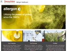 Tablet Screenshot of allergon-healthcare.com